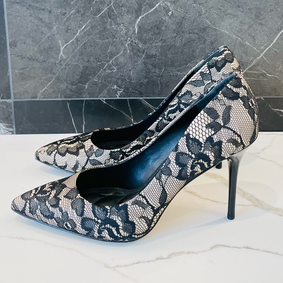 Brian Atwood Malika Lace Pumps - Picture 4 of 8